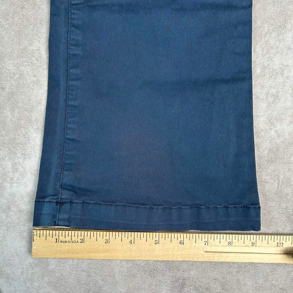 American Eagle Kick Boot Navy Blue Stretch Pants Womens 8 Regular Mid Rise Flare - Picture 6 of 9
